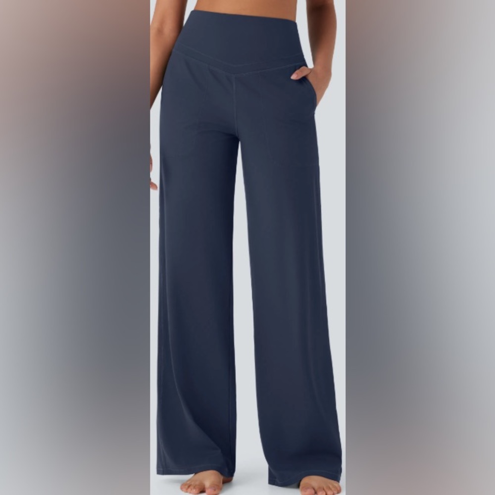 Halara UltraSculpt High Waist Tummy Control straight leg pants SZ L